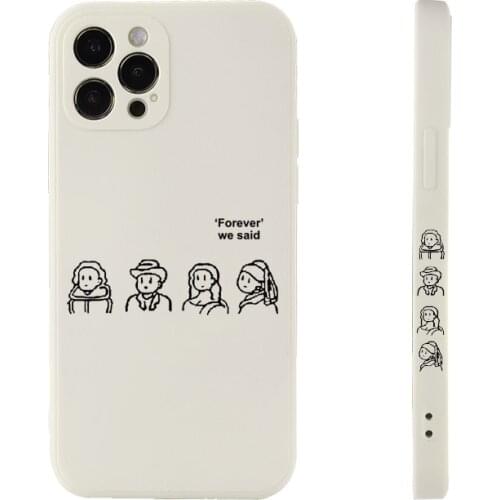 Luxury Cartoon Clown Design Of The Side Liquid Silicone Phone Case Cover For iPhone 11 12 Pro Max Mini X XR XS 7 8 Plus Cover