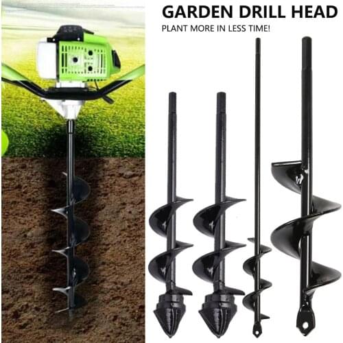 Garden Auger Drill Bit Tool Spiral Hole Digger Ground Drill Earth Drill For Seed Planting Gardening Fence Flower Planter New