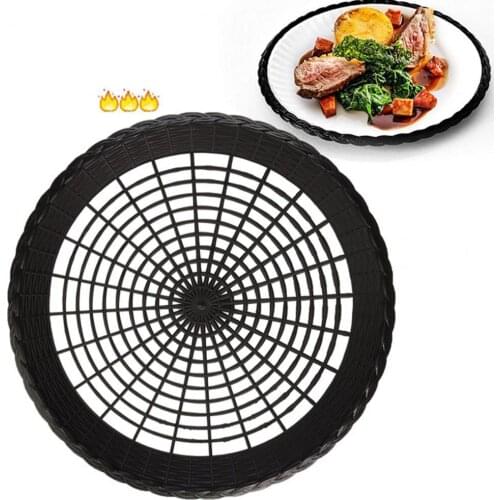 Dishes Plates Hollow Tableware Plastic Bread Snack Storage Tray Break Proof Feeding Plate Heat-Resistant Food Serving Basket