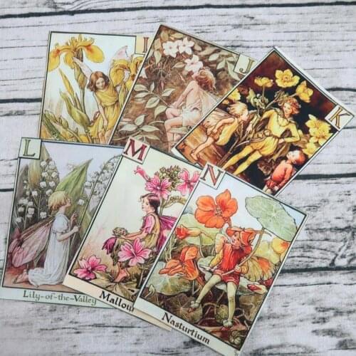 15*21cm 24pcs Flower Angel elf Sewing Quilt Scrapbooking Tissue Pattern Fabrics Needlework Material purse Cloth patchwork SL-130