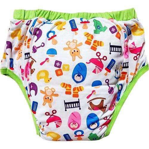 Waterproof Cotton Adult Baby Training Pants Reusable Infant Shorts Underweaer Cloth Diapers Panties Nappy For Adult Baby