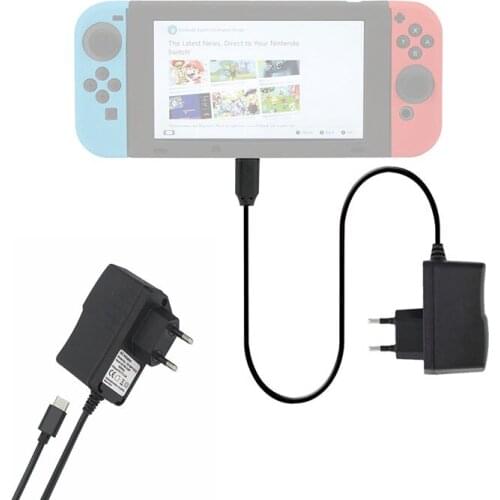 EU AC Adapter Charger for Nintend Switch NS Game Console Wall Travel Home Charge DC 5V 2.4A Charging USB Type C Power Supply