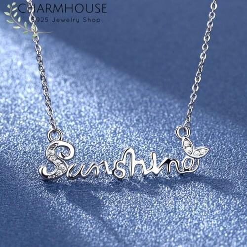 Silver/18K Rose Gold Color Letter Charm Necklaces For WomenStainless Steel Choker Necklace & Pendant Collier Trendy Jewelry