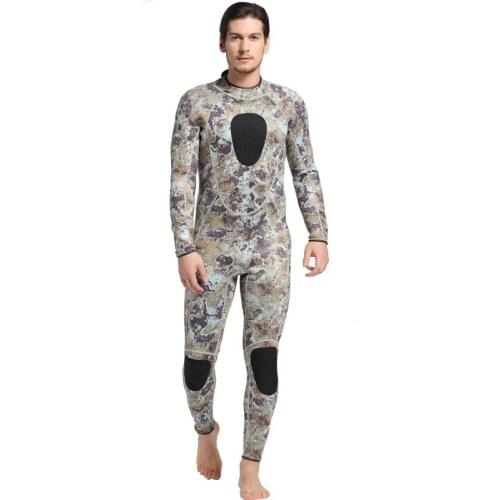 Winter One Piece Swimsuit 2017 Hot Sale Camouflage 3MM Neoprene Wetsuit Man Swimwear Rashguard Male Warm Snorkeling Diving Suits
