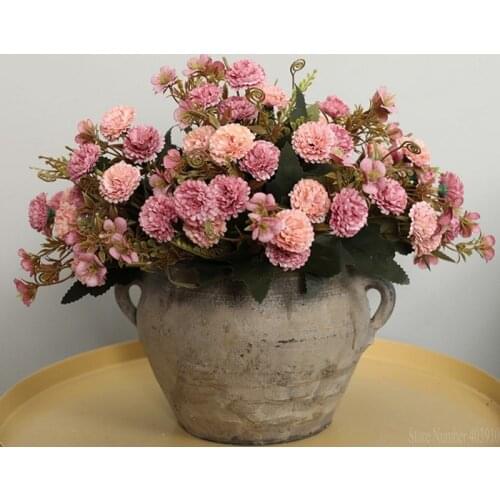 5 branches 11 heads Home Christmas Decor artificial carnation bouquet silk flowers Mothers Gift carnation flower wall material