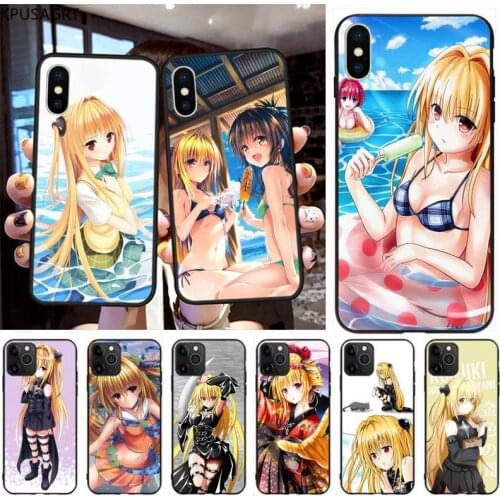 To Love Ru Konjiki No Yami swimsuit Painted Phone Case for iphone 12 pro max 11 pro XS MAX 8 7 6 6S Plus X 5S SE 2020 XR case