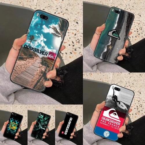 Quiksilver Surf and Skateboard Phone case For Xiaomi Mi Max Note 3 A2 A3 8 9 9T 10 Lite Pro Ultra black painting cover silicone