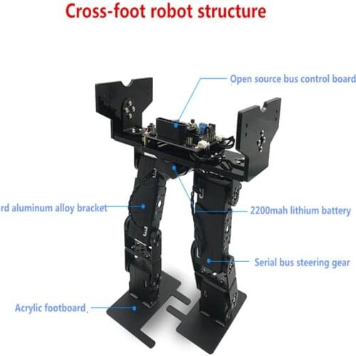 Two-footed cross-foot competition walking robot robot competition / steering gear parts