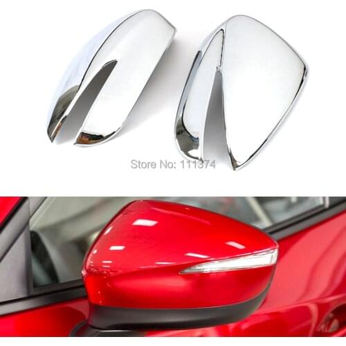 Chrome For Mazda CX-3 CX3 2020 2015 2016 2017 2018 2019 Side Door Rearview Mirror Cover Trims Car Accessories