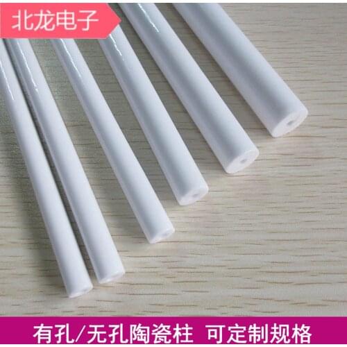 Ceramic tube m3 corundum tube m3.5 inner diameter high aluminum tube high temperature insulation glazed ceramic tube smooth cera