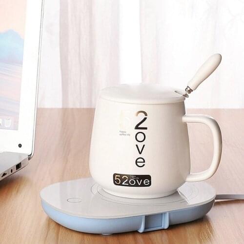 USB Power Coffee Mugs Warmer Milk Tea Beverage Mug Coaster Heating Pad Cup Heater for Home 55