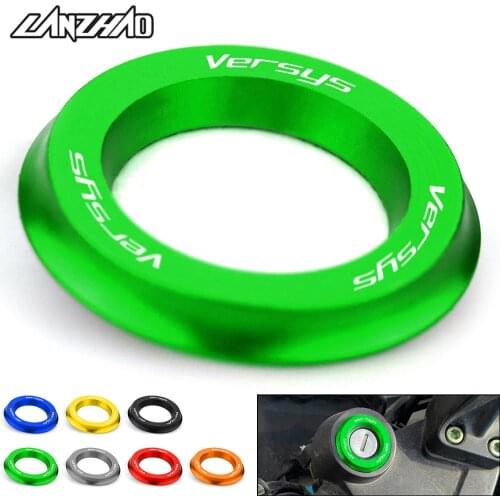 VERSYS Motorcycle Ignition Switch Cover Ring CNC Accessories for Kawasaki Versys Versys-x 300 / ABS 2017 2018 2019
