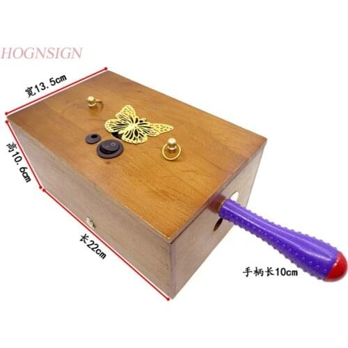 Moxibustion massage Handle Section Solid Wood Cashmere Aizhu Moxibustion Box Waist And Abdomen Special Moxa Pressure Exhaust Fan