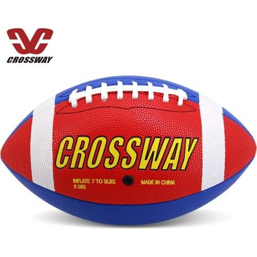 CROSSWAY Rugby Ball US Football Rugby PU No. 9 Size Outdoor Sports Game Ball Football College Teenagers Training Ball