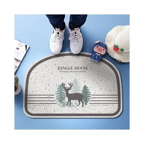 New Arrive Circular Pvc Doormats Small Fresh Carpets Rugs For Household Entrance Door Bathroom Living Room Floor Welcome Mat