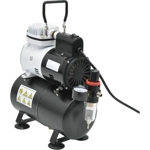 Airbrush 1/6 HP Piston Spray Gun Air Compressor Tornador Oil-less Quiet High-pressure Pump Tattoo Manicure Spraying Gun Tools