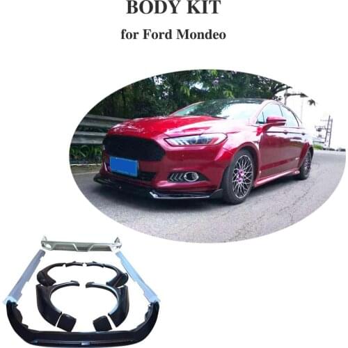 Car Front Bumper Splitter Lip rear bumper side skirt Wheel Arches for Ford Mondeo Sedan body kits 2013-2016