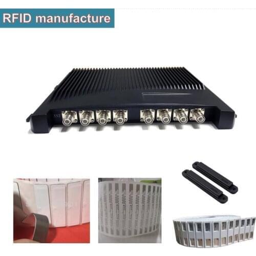 UHF RFID reader long range 8 ports impinj rfid reader r2000 RP-TNC for rfid ankle tag sticker paper label tag rfid reader writer