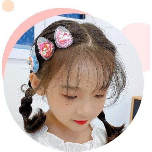 10Pcs/Set Girls Hair Accessories Hair Clips Cute Hairclips Cartoon Hairpins Flower Barrette Korean Headdress Hair Clips for Kids