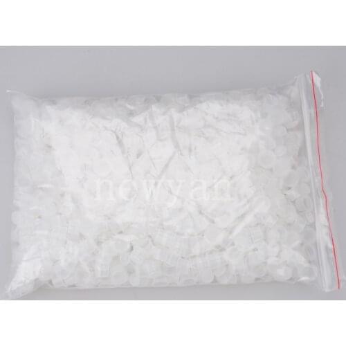 1000pcs Plastic Tattoo 13mm Clear Medium Size Permanent Makeup Ink Cups Pigment Caps Tattoo Accessories &6pcs ink cup holder