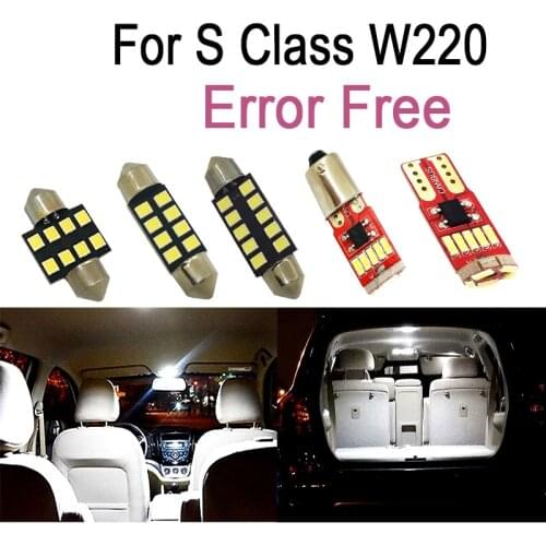 22pc X LED Bulb Interior Reading dome map Lights Kit For Mercedes-Benz S class W220 S320 S350 S400 S420 S430 (1999-2005)