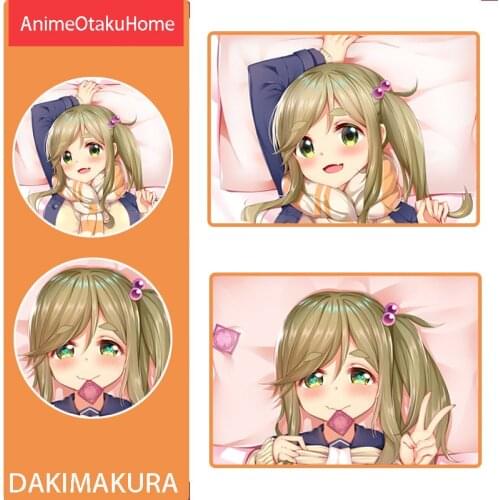 Anime Manga Laid-Back Camp Inuyama Aoi Hugging Double-Sided Printed Pillowcase Otaku Bedding Decoration Dakimakura Pillow Case