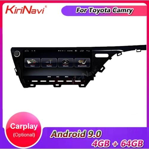 KiriNavi 12.3" Touch Screen Android 9.0 For Toyota Camry Car DVD Player Auto Radio Automotivo Head Unit Audio GPS Navigation 4G