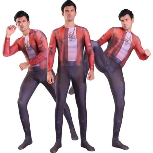 3D Printing Man Guardians of The Galaxy Costume Star-Lord Zentai Superhero Bodysuit Suit Jumpsuits Halloween Costume for Kids