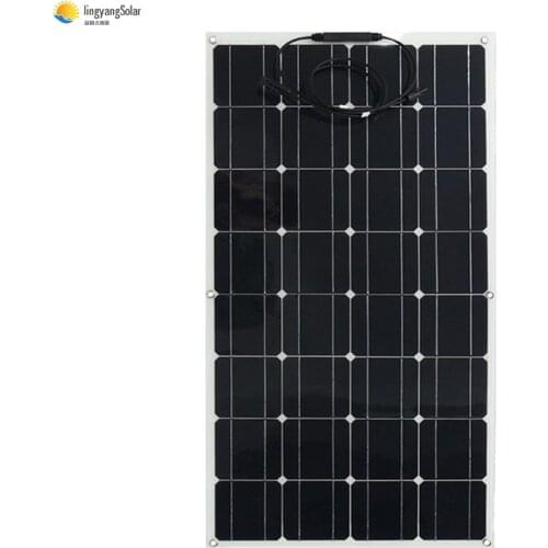 Solar panel brings a revolution of new energy, 100w 18v flexible solar panel For 12V battery charger cell home system kit