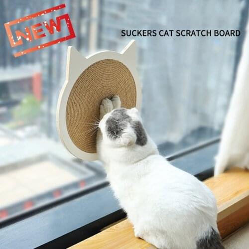 Sisal Cat Scratch Board Wood Nail Scratcher Pad Guard Mat Pet Kitten Training Climbing Scratching Toy Furniture Protect