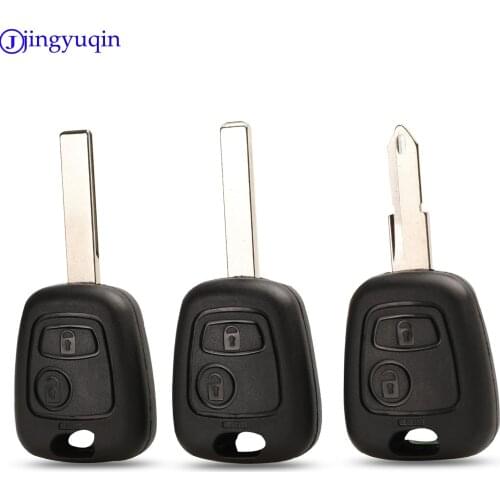 Jingyuqin 2 Buttons NE73 Blade Remote Key Fob Controller Cover Case For PEUGEOT 206 For Citroen Shell