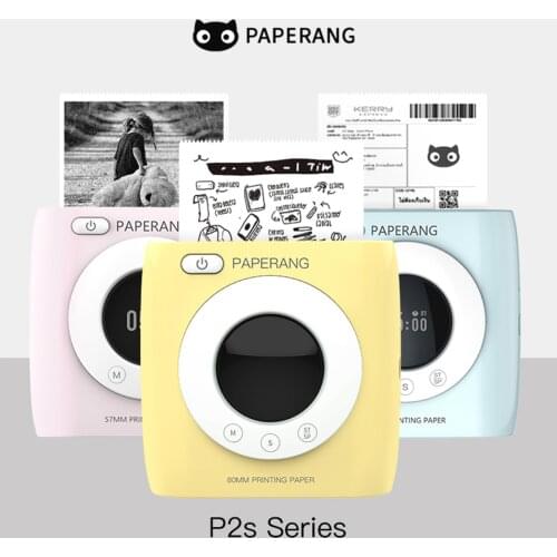 Paperang P2s Mini Pocket Peripage Portable HD 300dpi BT4.0 Phone Connection Wireless Photo Impresora Thermal Bluetooth Printer