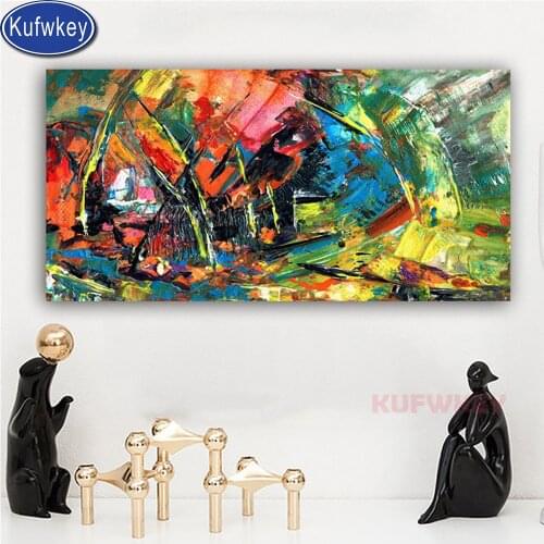 Large Size Watercolor Abstract coloful art diamond painting Full Square Round Drill 5D DIY mosaic diamond embroidery home decor