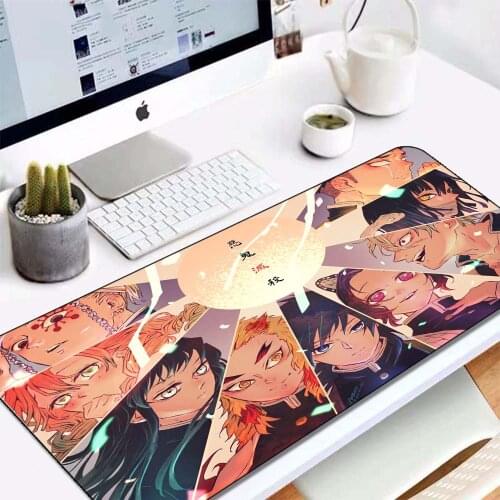 Ghost Slayers Blade Keyboard Pad Gaming Pad Mouse Large Computer Mouse Pad Anime Keyboard Mouse Pad Speed Player Mouse Pad Xxl