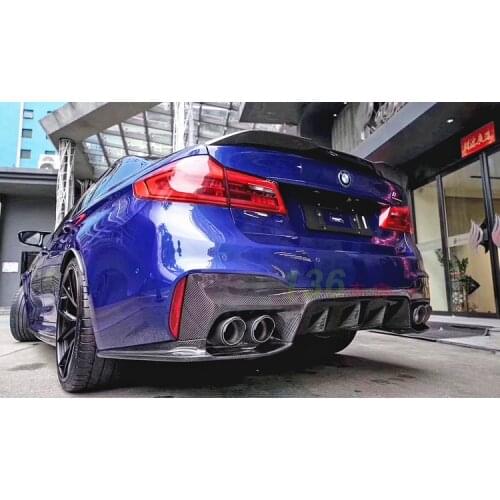 Lively2021 Fit For M5 Bmw 5 Series F90 M-tech Rear Lip 3d Dry Carbon Fiber Spoiler Front Shovel