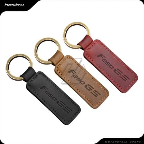 Motorcycle Cowhide Keychain Key Ring Case for BMW Motorrad F850GS F850 GS