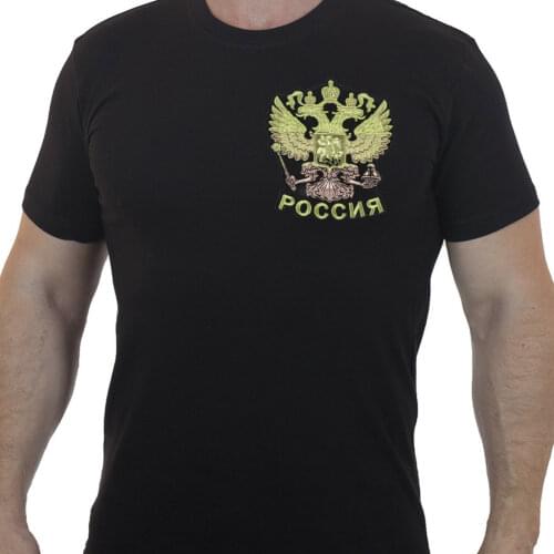 T-shirt with Russian T-Shirts russia putin military Mens Clothing army Summer mens cotton O-neck short sleeve T-shirt