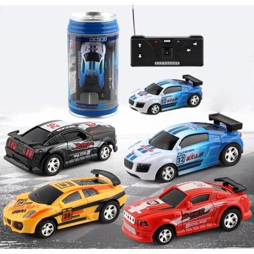 1PCS Mini Coke Can Remote Radio Control Mini Racing RC Car Colorful Drift-Buggy Bluetooth Radio Controlled Toy Kid Dropshipping