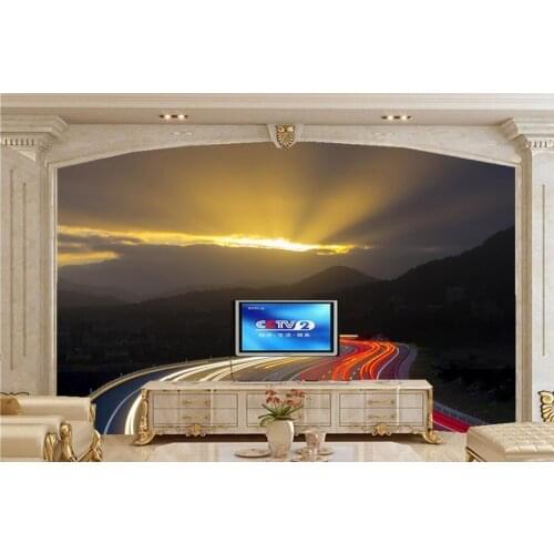 Roads Sunrises and sunsets Motion wallpapers,restaurant bar living room tv sofa wall bedroom papel de parede wallpaper murals 3d