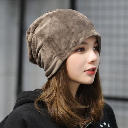 Autumn Spring New Men Women Velvet Winter Warm Hat Slouch Bomber Ski Hip Hop Ladies Simplicity Cap Oversized