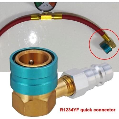 R1234yf Car Air Conditioning Refrigeration Adapter Connection Filling Products Nozzle Air Filling Aluminum Tool Conditionin P6T5