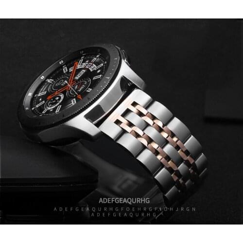 22mm watch band for Samsung Galaxy watch 46mm Gear S3 Frontier/amazfit gtr stainless steel bracelet Huawei watch GT 2/2e strap