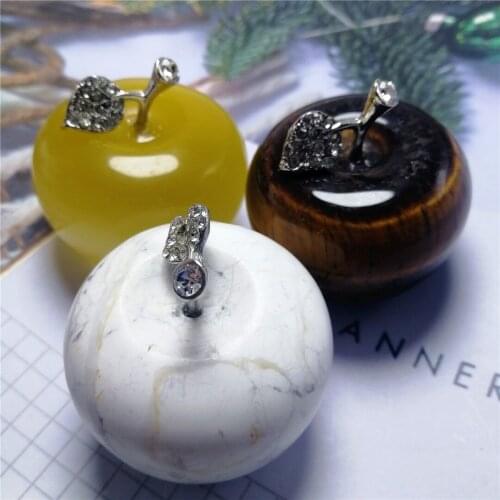 Christmas Gifts Crystal Apple healing quartz Apple Crafts Home Decoration Accessories Gift home decoration or meditation