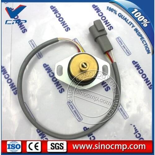 SINOCMP 7861-93-4131 PC200-7 Excavator Throttle Locator, Fitting Sensor for Komatsu