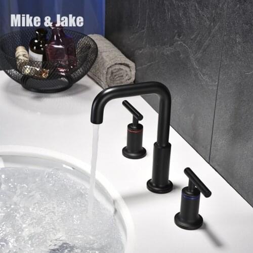 Bathroom bathroom faucet deck mounted mixer faucet Tap double handle Basin Mixer Hot And Cold Water Wash basin Faucet MJ0288B