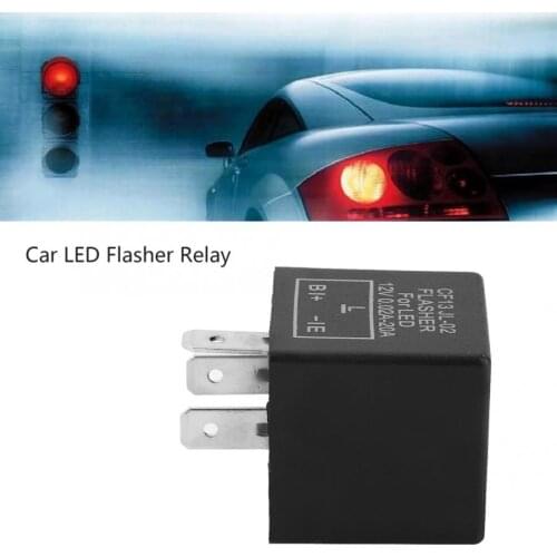 Turn signal Electronic LED Adjustable Flasher Relay For Turn Signal Light Blinker FLL002 CF13 JL-02 for 12V auto Black