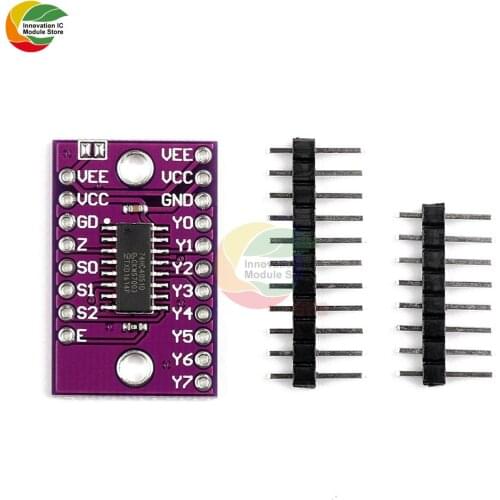Ziqqucu CJMCU-4051 74HC4051 CD4051 Single 8-Channel Digital Controller Analog Electronic Switch Multiplexers Module