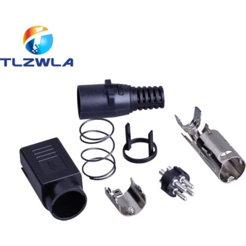 1pcs DIN 4Pin Male DC Power Plug 4P Dual Power Supply S Terminal Connector Adapter for TFT LCD Flatscreen TV