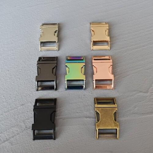 100 Pcs 25mm Backpack Dog Collar Webbing Quick Release Metal Buckle Safety Clasp Outdoor Paracord Bracelet DIY Accessories