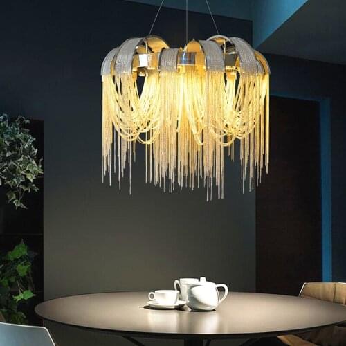 2021 Modern Tassel Chandelier For Living Room Bedroom Lamp Indoor Lighting LED Chandelier Lighting Winfordo Lighting